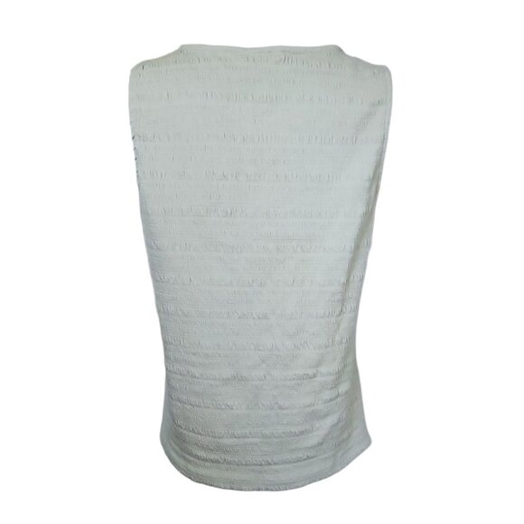Croft & Barrow Tank Top Womens Size L Large Light Green Crinkle Pullover Stretch - Picture 3 of 8